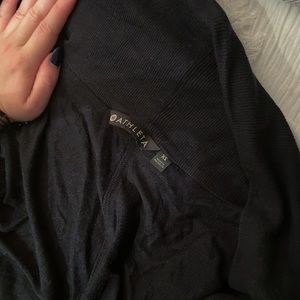 athleta black cardigan with thumb holes!